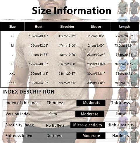 Mens Shirts Classic V Neck T Shirts Short Sleeve Soft Comfortable T-Shirt Breathable Solid Colour Tops for Daily Work in Saudi Arabia
