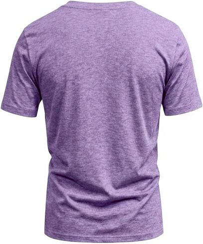 Mens Shirts Classic V Neck T Shirts Short Sleeve Soft Comfortable T-Shirt Breathable Solid Colour Tops for Daily Work in Saudi Arabia