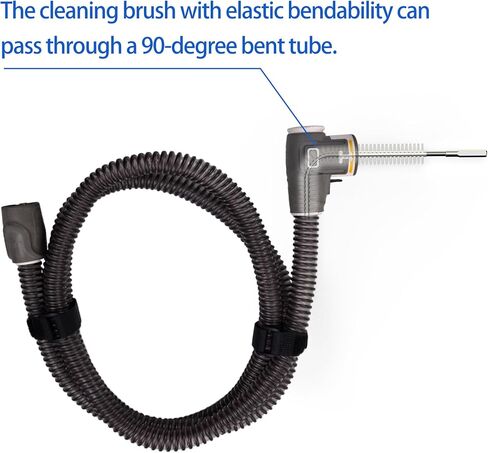 مجموعة تنظيف CPAP، منظف CPAP الكهربائي للخرطوم والقناع، منظف فرشاة السيليكون، متوافق مع خرطوم 22 مم و15 مم، مستلزمات تنظيف شعيرات CPAP فائقة النعومة in Kuwait
