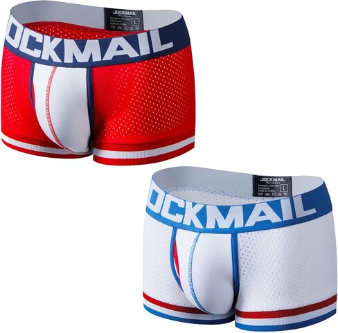 JOCKMAIL 2 Pack/PCS Men's Mesh U Pouch Underwear Mens Underwear Briefs Boxer Briefs Breathable Underpants Pants Trunks in Kuwait