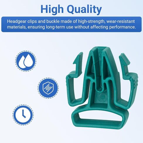 Quattro Air CPAP Headgear Clips Compatible with Resmed Mirage Quattro Frame Full Face Mask Headgear Strap C Pap Replacement Supplies 1 Pack in Saudi Arabia