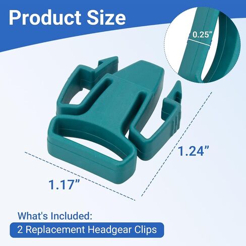 Quattro Air CPAP Headgear Clips Compatible with Resmed Mirage Quattro Frame Full Face Mask Headgear Strap C Pap Replacement Supplies 1 Pack in Saudi Arabia