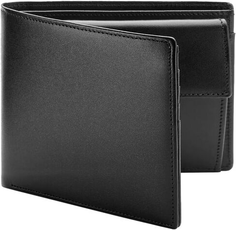 Best Italian Genuine Leather Thin Bifold Wallet Credit Card Holder for Men with Coin Pocket Minimalist Wallet in Kuwait