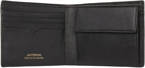 Best Italian Genuine Leather Thin Bifold Wallet Credit Card Holder for Men with Coin Pocket Minimalist Wallet in Kuwait
