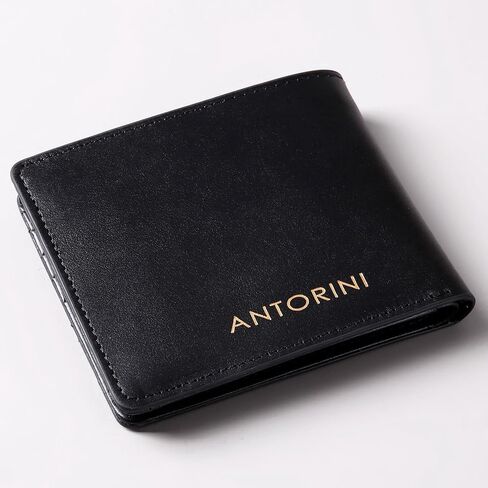 Best Italian Genuine Leather Thin Bifold Wallet Credit Card Holder for Men with Coin Pocket Minimalist Wallet in Kuwait