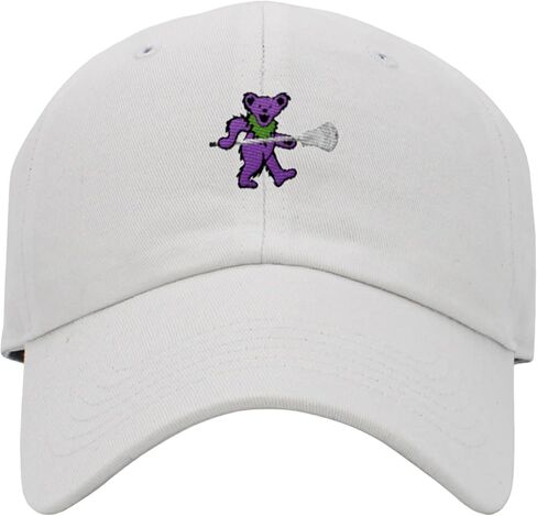 Dancing Bear with Lacrosse Stick Baseball Hat in Kuwait