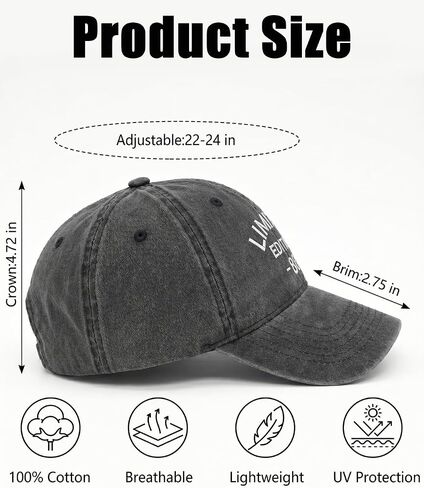 80th Birthday Gifts for Men Women, Embroidered Washed Cotton Hat Adjustable, 80 Year Old Birthday Gifts for Men Women Black in Saudi Arabia