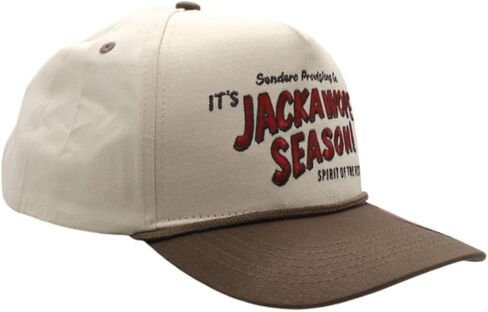 Sendero Provisions Co. Jackawope Adjustable Snapback Hat with Embroidered Front & Braided Rope (Cream/Brown) - One Size in Kuwait