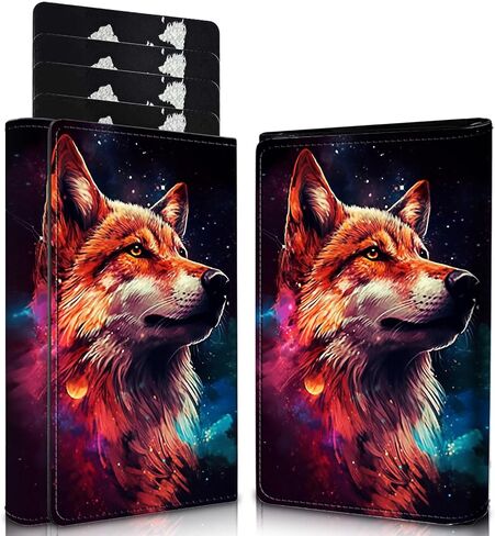 Men's Slim Wallet,Pop Up Credit Card Holder Wallet,Leather RFID Blocking Metal Card Case for Coins,Debit Cards-Green Skull in Saudi Arabia