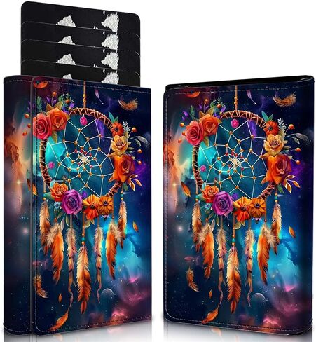 Men's Slim Wallet,Pop Up Credit Card Holder Wallet,Leather RFID Blocking Metal Card Case for Coins,Debit Cards-Green Skull in Saudi Arabia