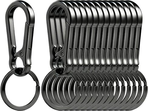14 Pcs Metal Carabiner Keychain, Sturdy Small Keyring Clip for Men Women, Keys Holder Organizer for Purse Charms Hook in Saudi Arabia