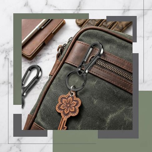 14 Pcs Metal Carabiner Keychain, Sturdy Small Keyring Clip for Men Women, Keys Holder Organizer for Purse Charms Hook in Saudi Arabia
