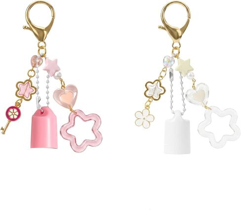 cioatu Lip Gloss Keychain for Summer Fridays 0.5oz Balm, Lipgloss Cap Holder with Pendant, Lip Balm Cap Cosmetic Bag Charm in Saudi Arabia