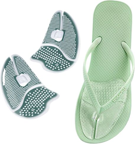 1Pair Flip Flops Sandals Cushions Pad Toe Protectors Anti-Slip Transparent Forefoot Inserts Shoe Pads Insoles in Kuwait