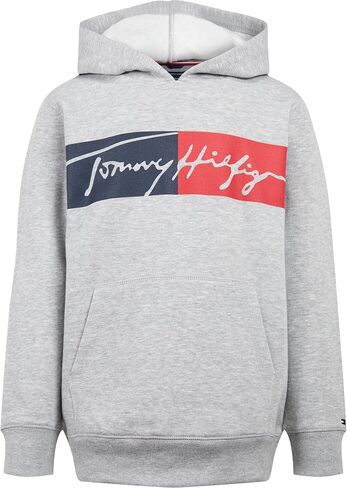 Tommy Hilfiger Boys' Long Sleeve Fleece Pullover Hoodie in Kuwait