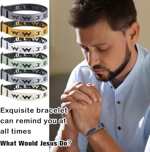 Liliaafar 12/30 Pcs WWJD Bracelets Pack Christian Gifts Adjustable Wristbands What Would Jesus Do Bracelet for Church in Kuwait