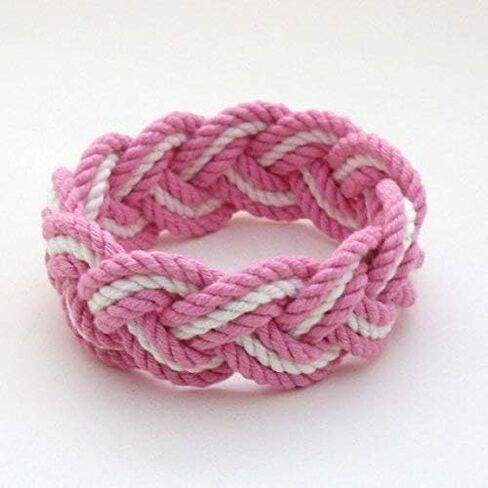 Sailor Knot Rope Bracelet Tropical Cotton with Natural White Stripe in Saudi Arabia