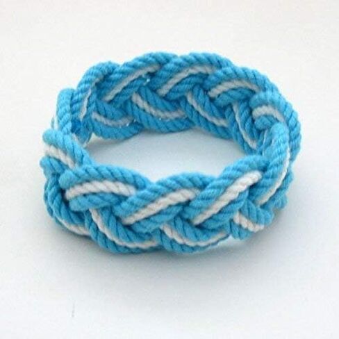 Sailor Knot Rope Bracelet Tropical Cotton with Natural White Stripe in Saudi Arabia