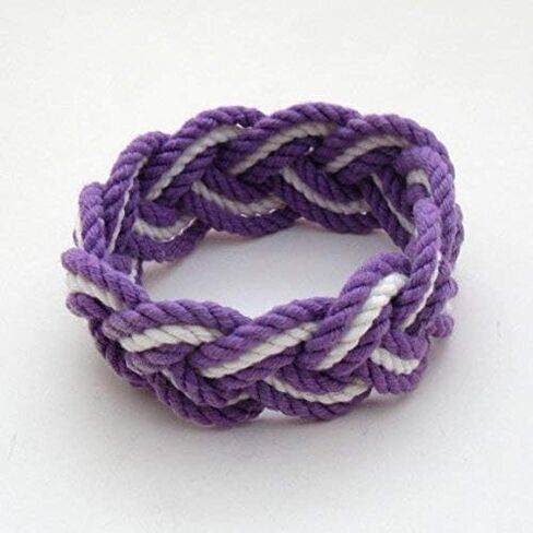 Sailor Knot Rope Bracelet Tropical Cotton with Natural White Stripe in Saudi Arabia