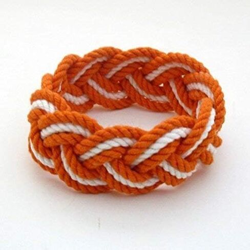 Sailor Knot Rope Bracelet Tropical Cotton with Natural White Stripe in Saudi Arabia