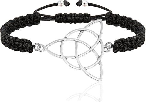 Irish Blessing Gift Celtic Trinity Knot Good Luck Adjustable Braided Rope Bracelet Celtic Knot Jewelry TV Show Inspired Gifts in Kuwait