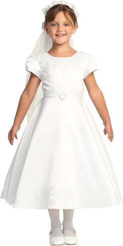 First Communion Dress with Sleeves - First Communion Dress for Girls - Vestidos de Primera Comunión Niña in Kuwait