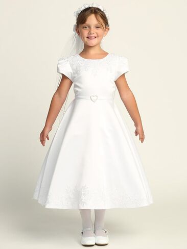 First Communion Dress with Sleeves - First Communion Dress for Girls - Vestidos de Primera Comunión Niña in Kuwait