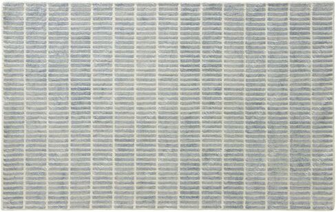 Capitola Hand-Tufted Wool Rug 2.5x12 Ft (Runner) Blue Coastal, Rustic Area Carpet for Bedroom Living Room, Textured Natural PB Style, Soft Wool Accent Mat in Saudi Arabia