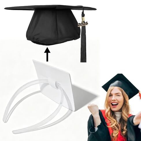 ZEYER Graduation Cap Headband for Women, Firm Anti-fall HairBand for Graduation Hat, Hat Accessories for Graduates, Students Ideal For Graduation Ceremonies in Saudi Arabia