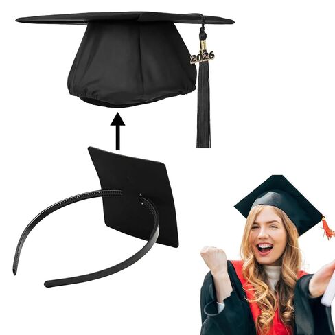 ZEYER Graduation Cap Headband for Women, Firm Anti-fall HairBand for Graduation Hat, Hat Accessories for Graduates, Students Ideal For Graduation Ceremonies in Kuwait