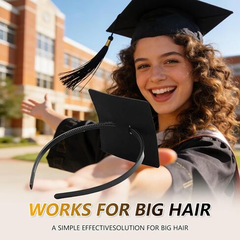 ZEYER Graduation Cap Headband for Women, Firm Anti-fall HairBand for Graduation Hat, Hat Accessories for Graduates, Students Ideal For Graduation Ceremonies in Kuwait