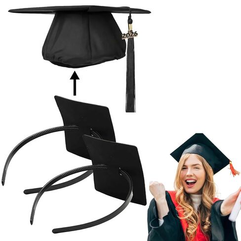 ZEYER Graduation Cap Headband for Women, Firm Anti-fall HairBand for Graduation Hat, Hat Accessories for Graduates, Students Ideal For Graduation Ceremonies in Kuwait