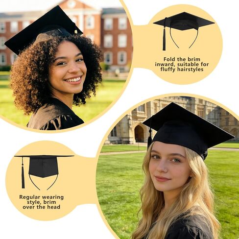 ZEYER Graduation Cap Headband for Women, Firm Anti-fall HairBand for Graduation Hat, Hat Accessories for Graduates, Students Ideal For Graduation Ceremonies in Kuwait