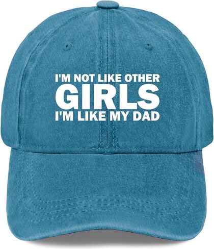 I'm NOT Like Other Girls I'm Like My DAD Cap Women Baseball Hat Adjustable Hats in Saudi Arabia