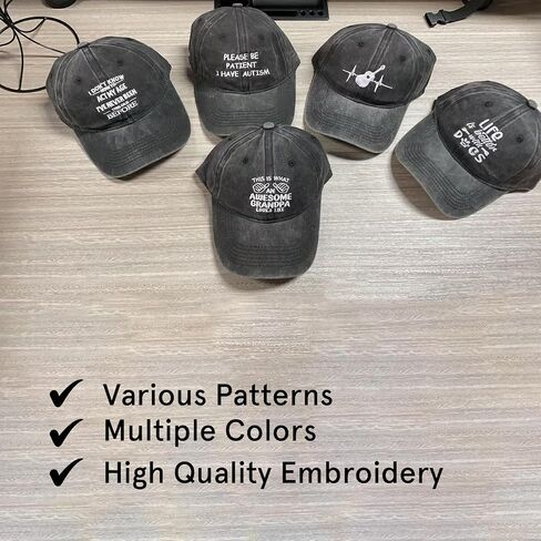 Life is Better with Dogs Hat, Adjustable Embroidered Baseball Cap, Funny Adult Summer Denim Cap, Birthday Gifts for Men Women Dog Lovers in Saudi Arabia