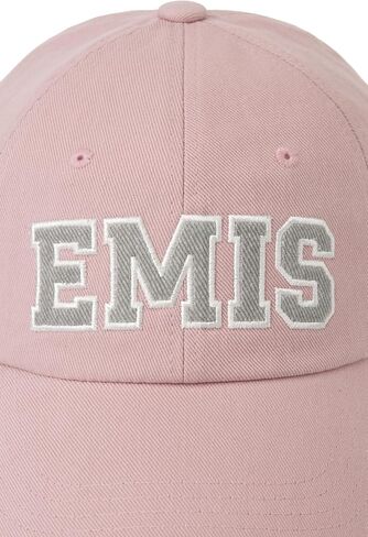 Twill Capital Baseball Cap Logo Adjustable Unisex Casual Streetwear Hat Pink in Saudi Arabia