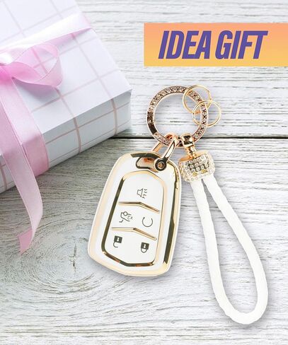 ESEWALAS Bling Car Key Fob Case,Car Key Fob Cover Key Case Shell,Car Remote Smart Key Protector Holder,TPU Key Case with Keychain Lanyard,Keyless Remote Key Fob Shell (for Vw a) in Kuwait