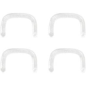 4pcs Glass Septum Retainers 16g 14g 12g 10g 8g, 2pcs Black & 2pcs Clear U-Shape Pincher Tapers with O-Rings for Work, Sports, Surgery, Hypoallergenic in Saudi Arabia