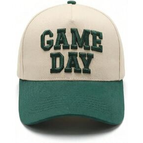 قبعة Game Day قبعة بيسبول بلونين قابلة للتعديل مع تطريز منتفخ ثلاثي الأبعاد in Kuwait