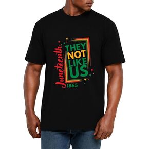Juneteenth Shirts Men African American Freendom Shirt 1865 Black History Month Tee Tops in Saudi Arabia