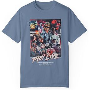 They Live T-Shirt – Retro John Carpenter Graphic Tee | 80s Cult Movie Sci-Fi Horror Apparel in Kuwait