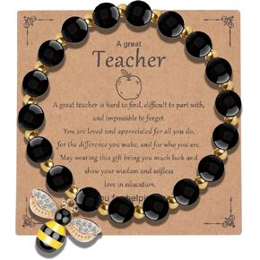 Teacher Gifts for Women, Bee Bracelets for Women, Teacher Appreciation Bracelets, Thank You Teacher Jewelry, End of Year Teacher Gifts, Teacher Appreciation Day Gift in Saudi Arabia