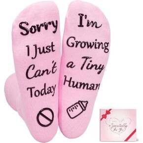 Sunia New Mom Gifts for Pregnant Women, Funny Socks Pregnancy Gifts for Expecting Mom, Mother to be Gift for First Time Mommy in Saudi Arabia