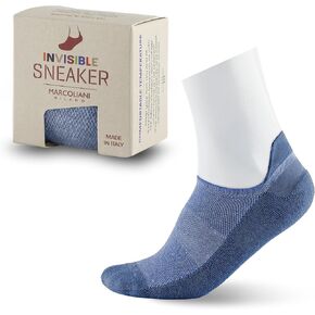 Marcoliani Milano Made in Italy - Sneaker Mens No Show Always Stay Up | Microcushion Technology | Linen Piquè in Kuwait