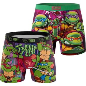 ملابس داخلية قصيرة للرجال من COCO BRANDS Teenage Mutant Ninja Turtles - 1/2 حزمة بدون ذبابة ومضادة للغضب مريحة على شكل/مبطنة بين الرجلين in Kuwait