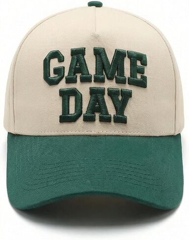 قبعة Game Day قبعة بيسبول بلونين قابلة للتعديل مع تطريز منتفخ ثلاثي الأبعاد in Kuwait