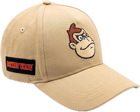 Donkey Kong Baseball Hat, Baseball Cap, Tan Hats for Men, Adult Hats, Adjustable Hat, Mens Women Baseball Caps, Cotton in Saudi Arabia