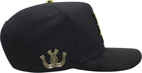 Ferreti Hats FT138 Premium Black Horse Hat for Men & Women - Metal Horse Emblem Hat - Snapback Baseball Cap, Gorra Negra de Beisbol para Hombre y Mujer in Saudi Arabia