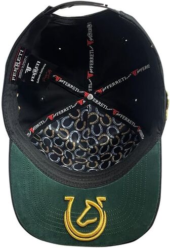 Ferreti Hats FT138 Premium Black Horse Hat for Men & Women - Metal Horse Emblem Hat - Snapback Baseball Cap, Gorra Negra de Beisbol para Hombre y Mujer in Saudi Arabia