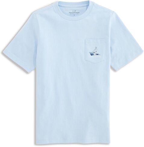 تي شيرت Vineyard Vines للأولاد من Sportfisher Mahi Scenic بأكمام قصيرة وجيب in Kuwait